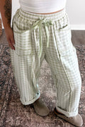 Autumn Plaid Full-Length Barrel Pant